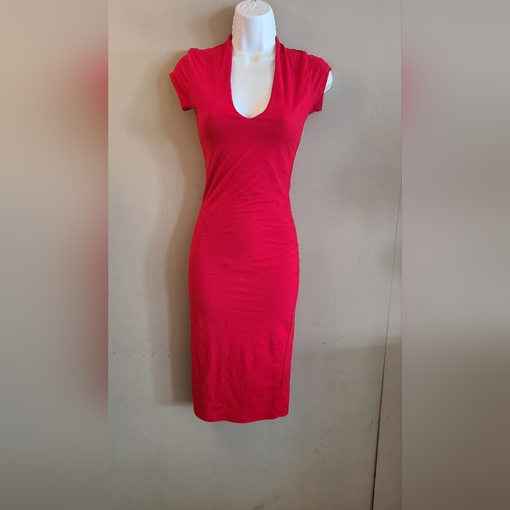 Women red dress
